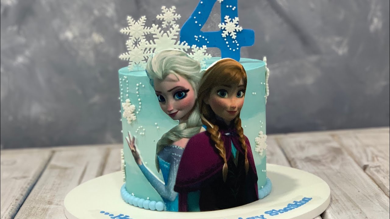 Disney Frozen Elsa & Anna Cake | Frozen 2 Cake - YouTube