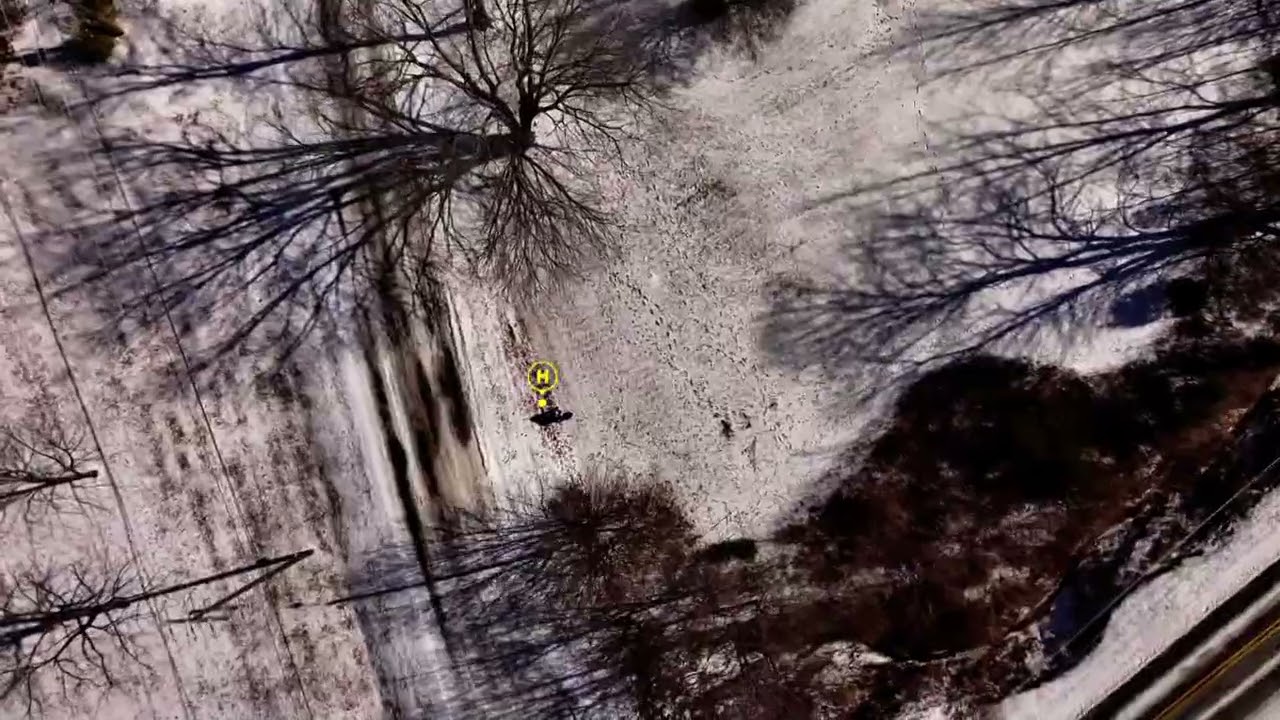 Drone View: High Point Road like an ice rink in Winston-Salem