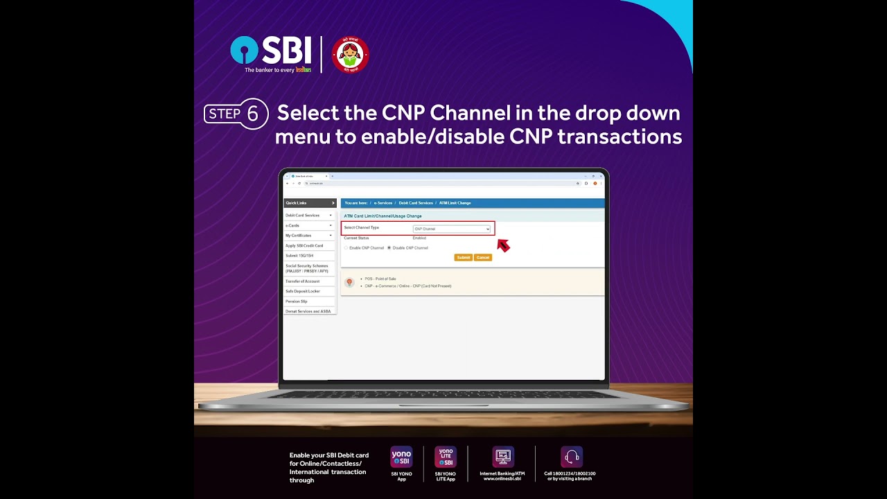 Activate E-Commerce transactions on your debit card for faster and more convenient purchases