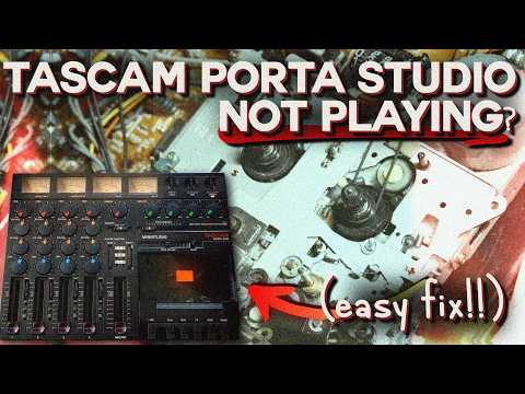 Fixing a Broken Tascam Portastudio: Broken Spring & Belt