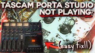 Fixing a Broken Tascam Portastudio: Broken Spring & Belt Replacement (Porta Two / One / 05)