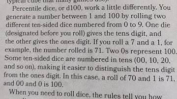 Why I think the percentile dice ruling in D&D should be changed.