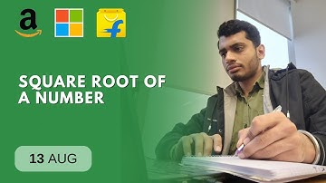 POTD- 13/08/2024 | Square root of a number | Problem of the Day | GeeksforGeeks