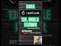 Single Number - Leetcode 136 - Javascript (Quick)