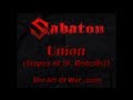 Sabaton - Union (Slopes of St. Benedict) (Lyrics English & Deutsch)