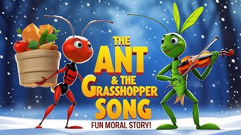 The Ant and the Grasshopper Song 🎶 | Fun Moral Story for Kids | Learning Through Music