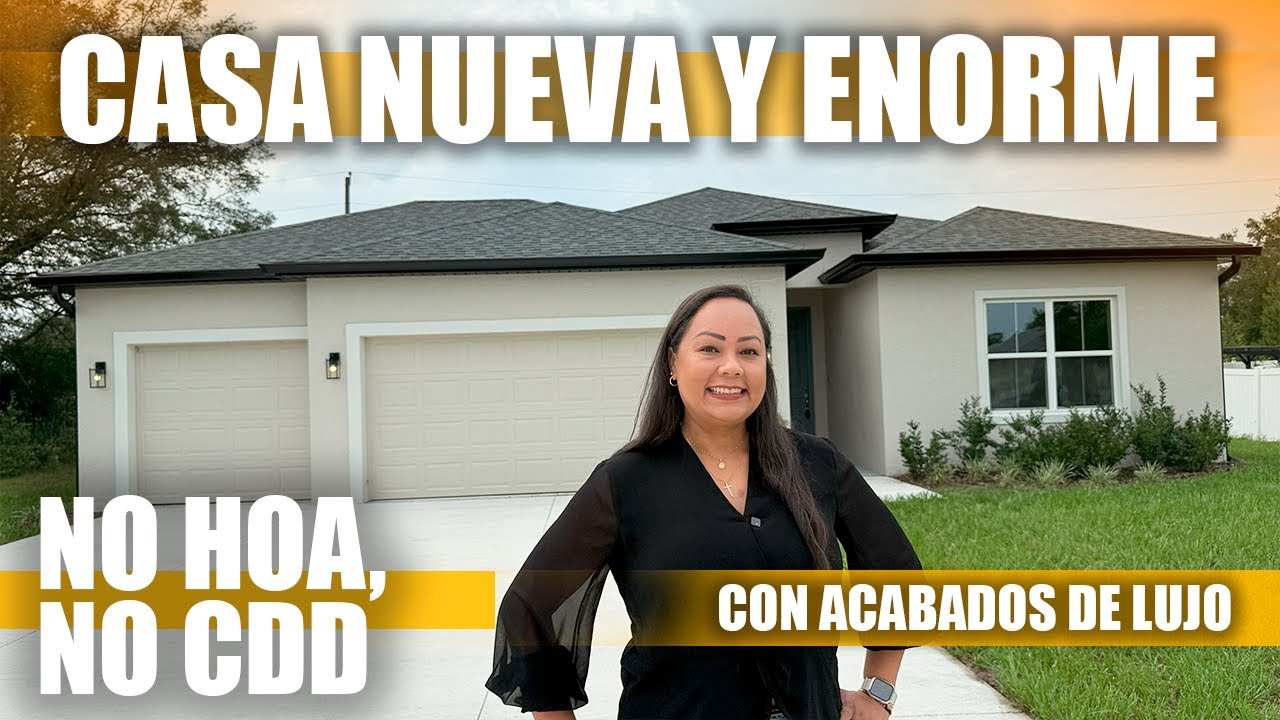 🌞Casa Nueva | 3 Garajes, 3 Baños, 2 Master Suites | $0 HOA Ocala FL ‼️