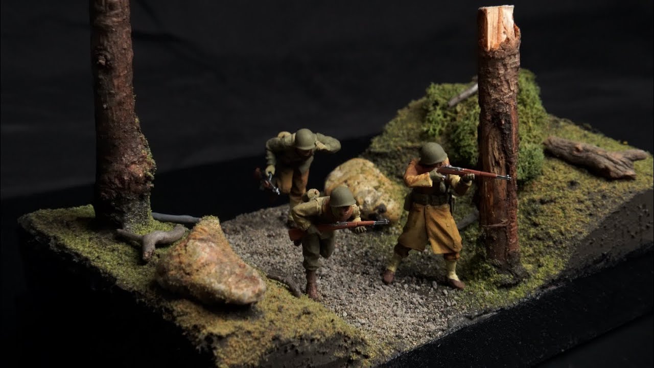 Along the Treeline | Painting a WWII Infantry Diorama (1/35 Scale)
