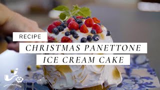 Easy Panettone Ice Cream Cake Recipe For Christmas