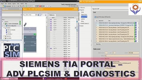 Siemens TIA  Portal  S7-PLCSIM - PLC SIMULATOR | online Modifications | Diagnostics  #plc #siemens