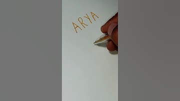 Arya name logo ! #logo #logodesign #trending #markers #art #colors #yt