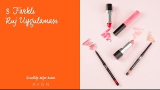 3 Farklı Ruj Uygulaması