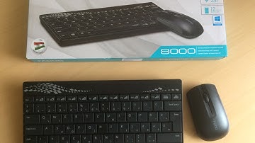 Rapoo 8000 Wireless Keyboard & Mouse Combo Unboxing