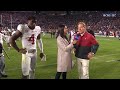 Nick Saban and Jalen Milroe Post game vs Auburn 2023