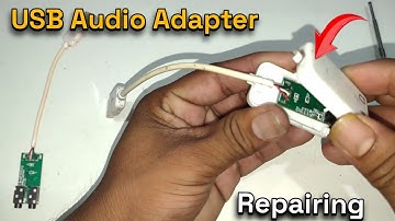 How to Repairing Audio Sound card For PC | Use a USB Sound Adapter 7.1 Channel