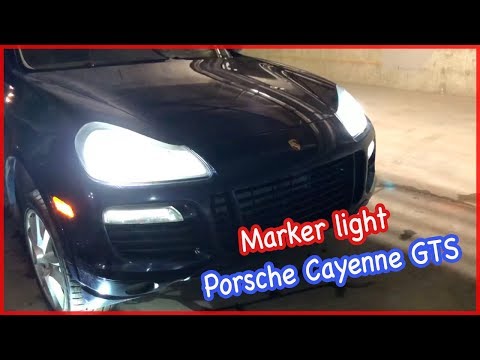 DiY 2009 Porsche Cayenne GTS 9PA marker light/side lights. Замена габаритки. English.
