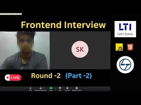 LTI (L&T) Frontend Interview | (Round-2) 🎉 | Part - 2 | HTML/CSS/ #javascriptinterview