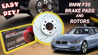 BMW 328i Front Pads and Rotors EASY Replacement