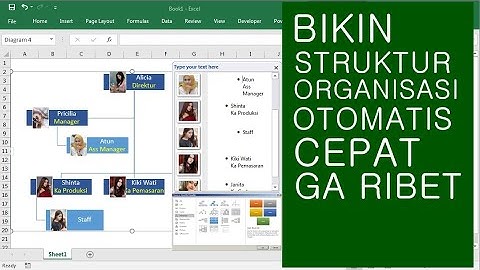 cara membuat struktur organisasi otomatis di excel
