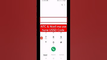Ntc ra Ncell ma yautai USSD Code use|#shorts