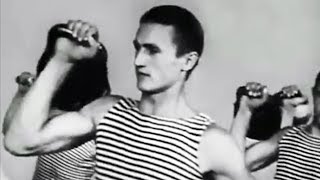 Soviet paratroopers special training (kettlebells, pull-up bars, acrobatics, martial arts) Soviet paratroopers special training (kettlebells, pull-up bars, acrobatics, martial arts)