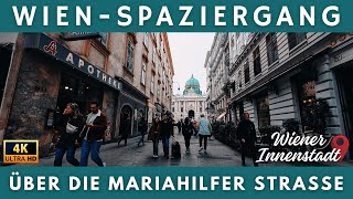 Wien Spaziergang am Michaelerplatz über die Mariahilfer Straße - 4K Rundgang 2024