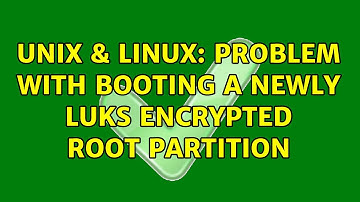 Unix & Linux: Problem with booting a newly LUKS encrypted root partition