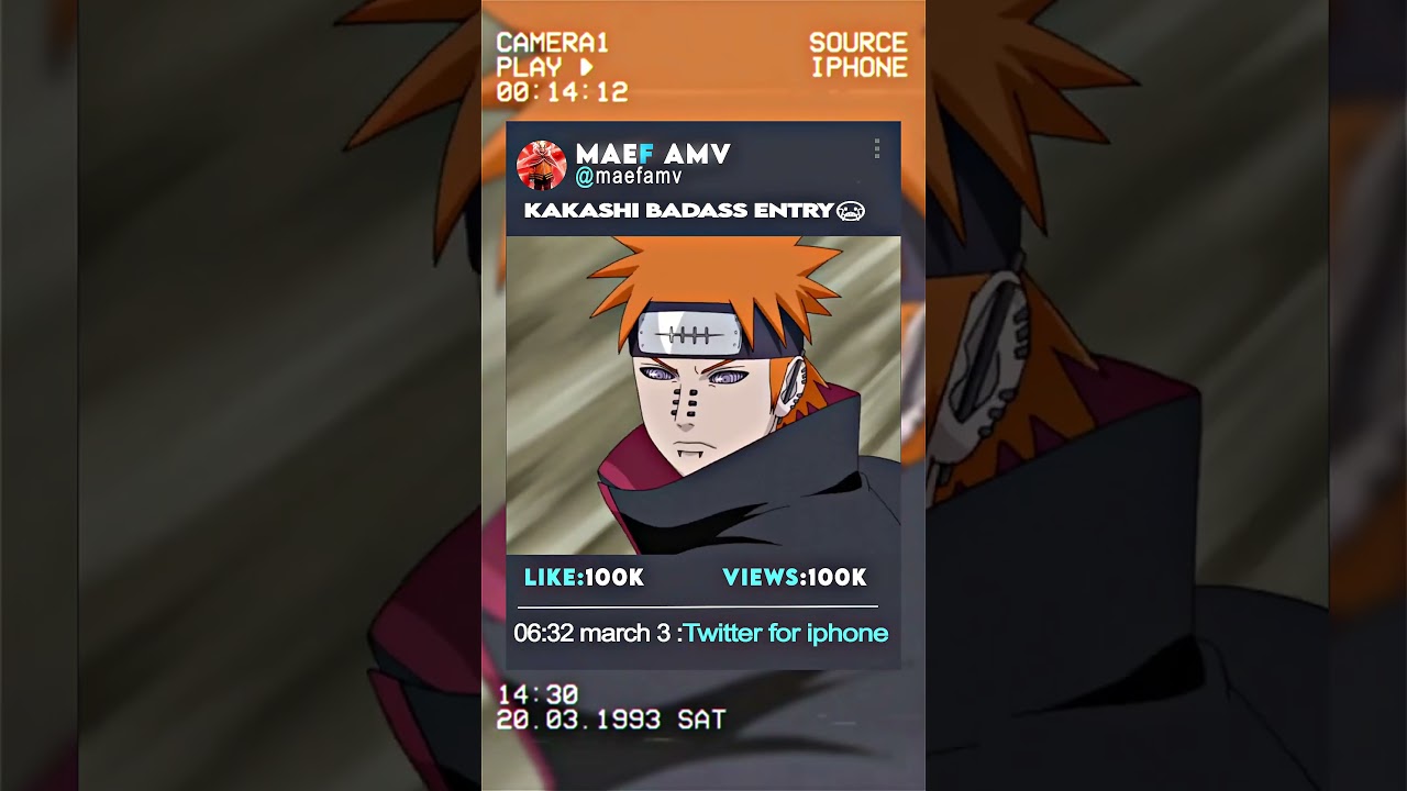 kakashi entry🔥🥶 #naruto #shorts #viral