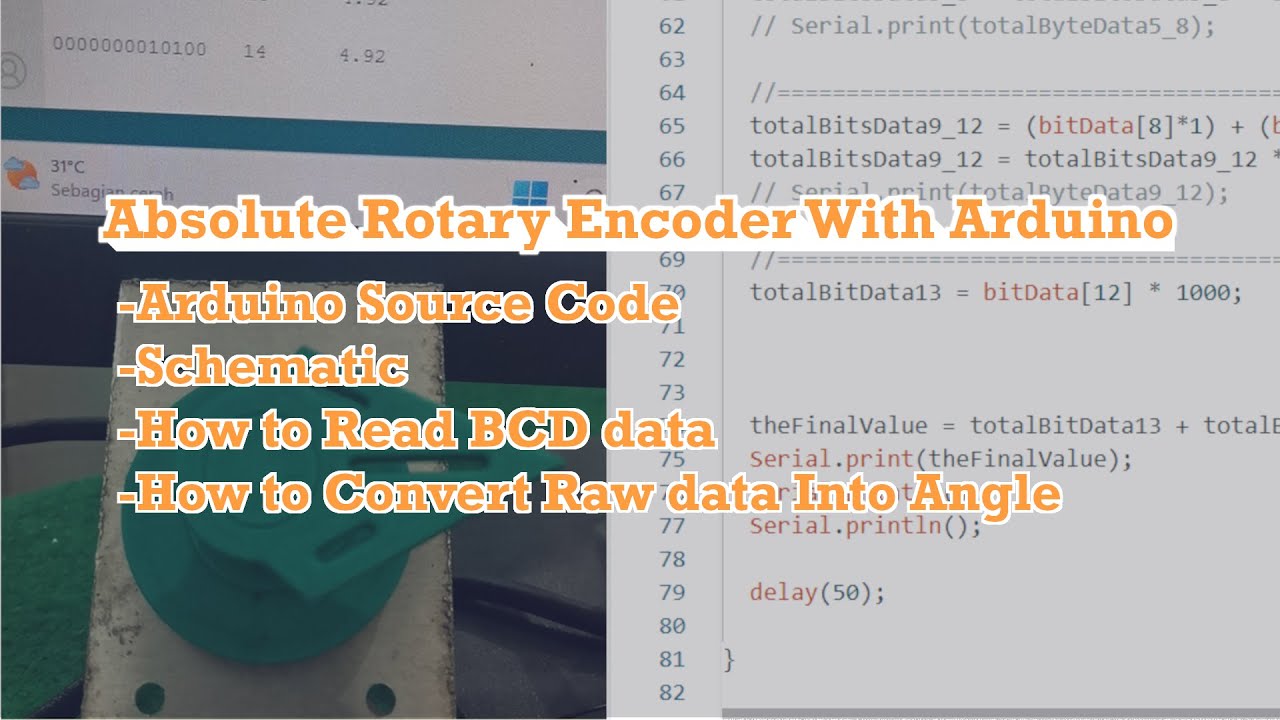 Absolute Rotary Encoder With Arduino - YouTube