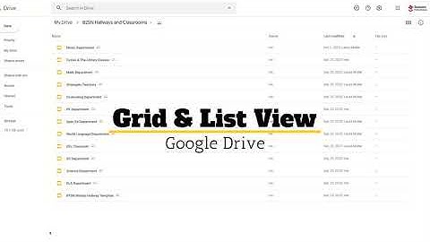 Google Drive: Grid & List View
