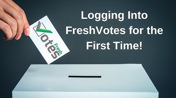 FreshVotes 17 -  Logging into FreshVotes