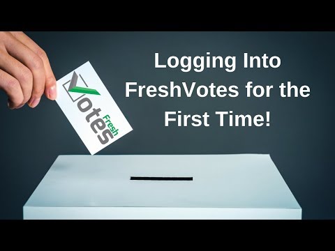 FreshVotes 17 -  Logging into FreshVotes