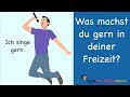 Learn German | German Speaking | Was machst du gern in deiner Freizeit? | Sprechen - A1 | A2