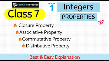 Class 7 maths Chapter 1 Properties of Integers