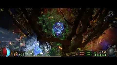 Celestial Hideout Burning forest encampment