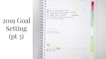 2019 Goal Setting (pt 3) | Kendra Bork