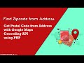Get Zipcode from Address using Google Maps API and PHP