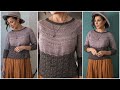 Stepbystep how to knit the easy lace stitches in the spectacular aravis pullover
