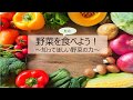 模擬授業（野菜をもっと食べよう～知って欲しい野菜の力～）