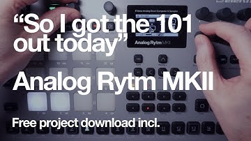 Got the SH-101 out today, into Rytm FX unit : Analog Rytm Mk2 : Free project incl
