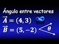 Cómo calcular el ángulo entre dos vectores, muy fácil | Cálculo vectorial