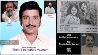 Unnidam mayangugiren - Then Sindhuthe Vaanam - V Kumar - Vaalee - K J Yesudas - 1975