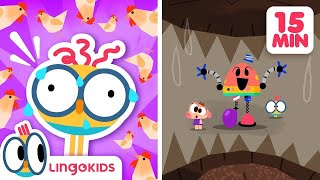 BABY BOT knows DINOSAURS  + More Cartoons for Kids | Lingokids