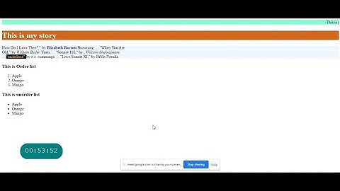 HTML 5 Tutorial Part 1 (Berenia Web development bootcamp training)