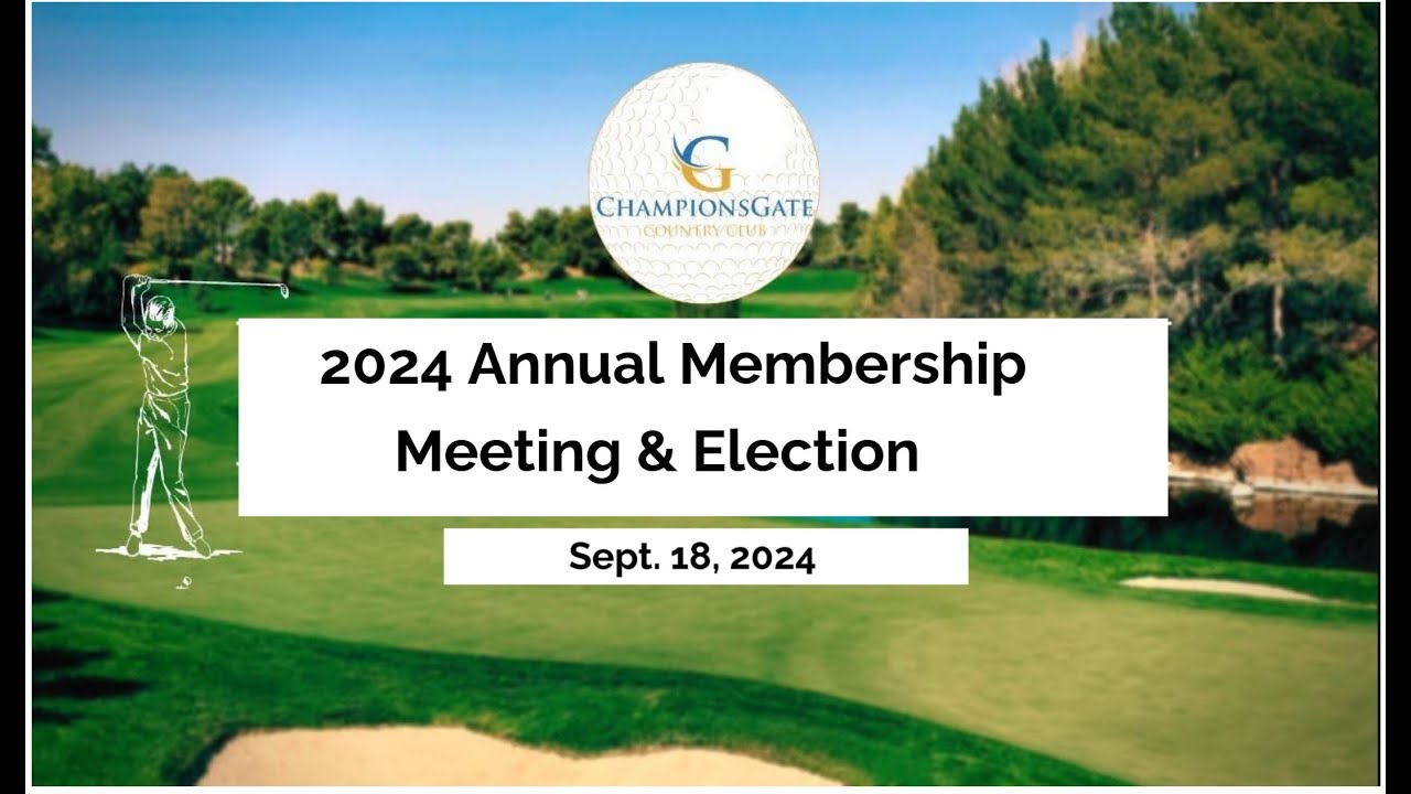 2024 Annual Membership Meeting & Election - YouTube