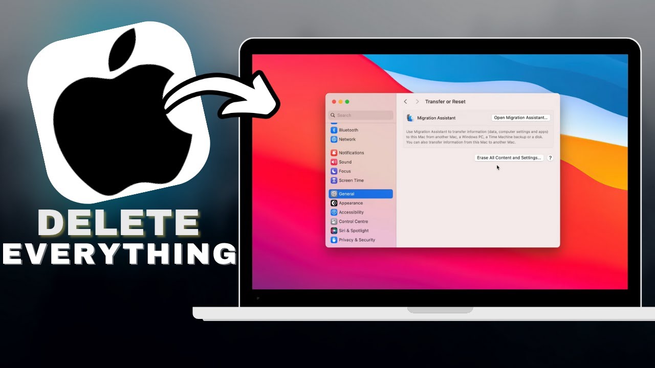 Macbook Pro Delete Key How To Delete Everything On MacBook Pro or Air in SECONDS! - YouTube