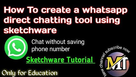How to create a whatsapp direct chatting tool using sketchware//Sketchware Tutorial
