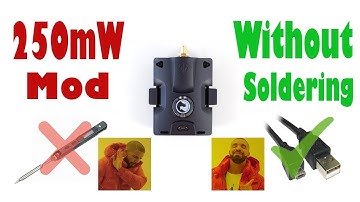 TBS Crossfire Micro TX 250mW Mod without having to solder a thing!