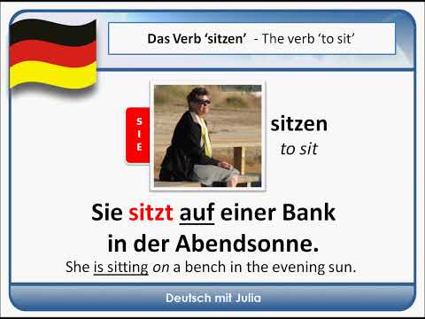 Practice German - Where 'to go' and where 'to sit'? - Learn German with Julia - Practice German