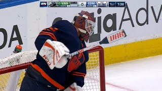 Mikko Koskinen Breaks Stick After Allowing 4 Goals On 4 Shots